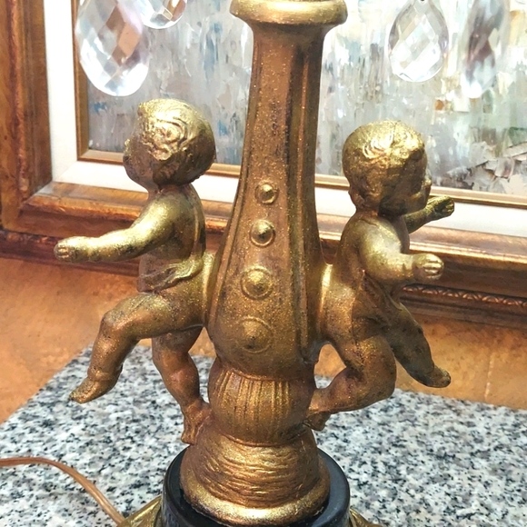 Twin Cherub vintage lamp - Picture 4 of 12